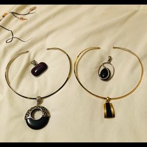 Lia Sophia 6 piece necklace & pendant jewelry lot